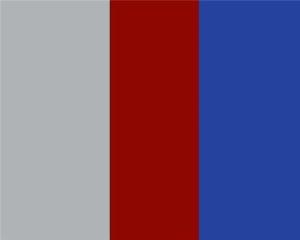 Silber Rot Blau