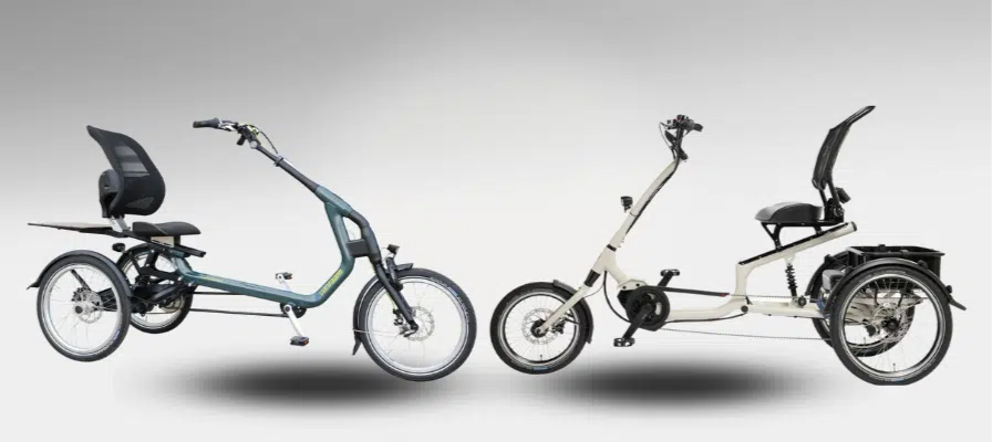 Zwei Dreiräder im Vergleich
