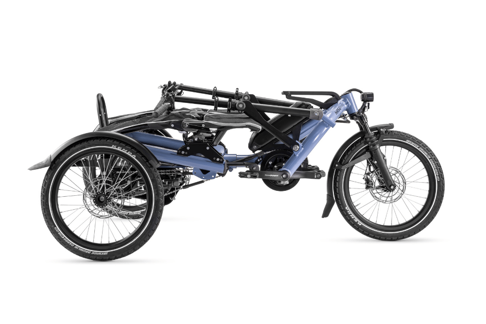 Das Hase Bikes Kettwiesel Two - platzsparend eingeklappt